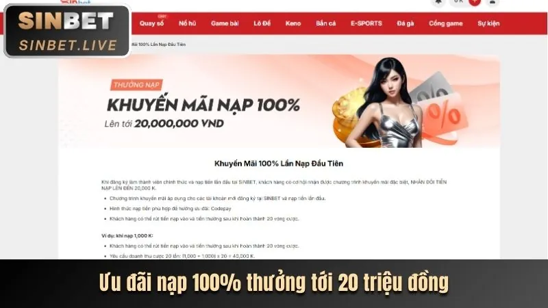 Trò chơi nổ hũ với giải độc đắc lớn
